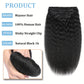Extensions cheveux naturels brésiliens lisses – clips 100% Remy Human Hair