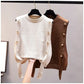Gilet Femme Sans Manches – Pull Tricoté Col Rond Décontracté Printemps Automne.