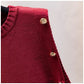 Gilet Femme Sans Manches – Pull Tricoté Col Rond Décontracté Printemps Automne