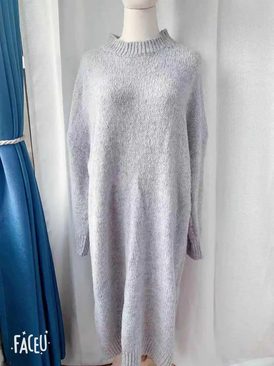 Robe Pull Longue Femme – Tricot Épais Vintage Oversize Chaud pour Automne & Hiver | F-laglam