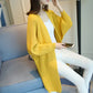 Cardigan Long Femme – Pull Oversize Manches Chauve-souris Automne Hiver | F-laglam.