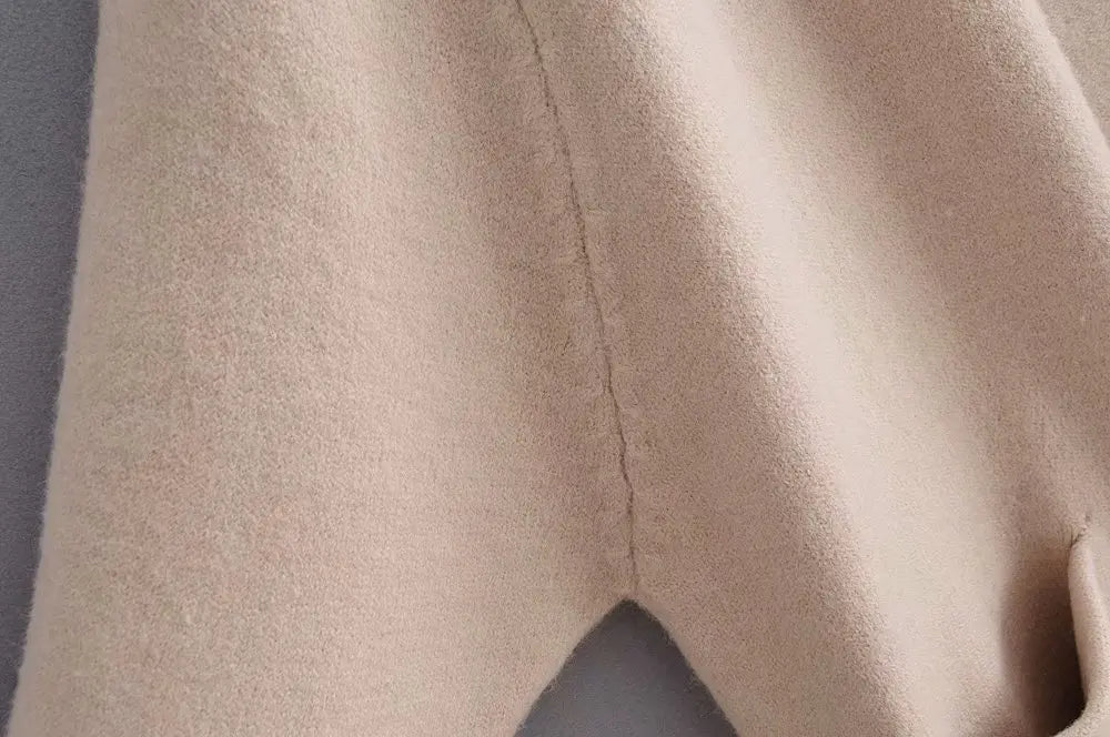 Cardigan Femme Épais à Poches – Tricot Loose Col V Décontracté Printemps Automne.