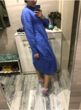 Robe Pull Longue Femme – Tricot Épais Vintage Oversize Chaud pour Automne & Hiver | F-laglam.