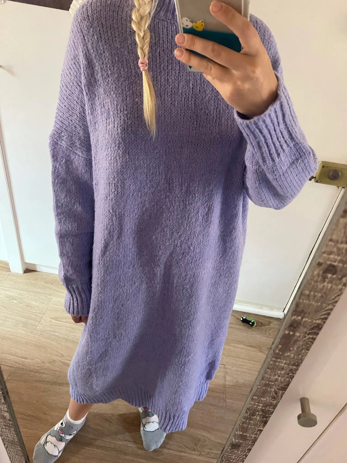 Robe Pull Longue Femme – Tricot Épais Vintage Oversize Chaud pour Automne & Hiver | F-laglam