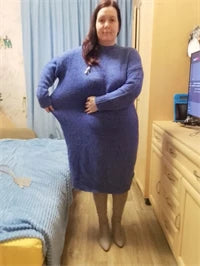 Robe Pull Longue Femme – Tricot Épais Vintage Oversize Chaud pour Automne & Hiver | F-laglam