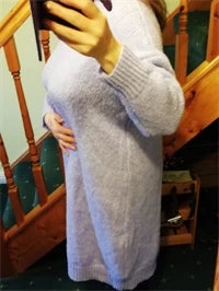 Robe Pull Longue Femme – Tricot Épais Vintage Oversize Chaud pour Automne & Hiver | F-laglam