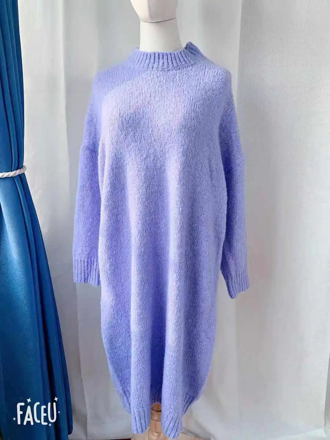Robe Pull Longue Femme – Tricot Épais Vintage Oversize Chaud pour Automne & Hiver | F-laglam