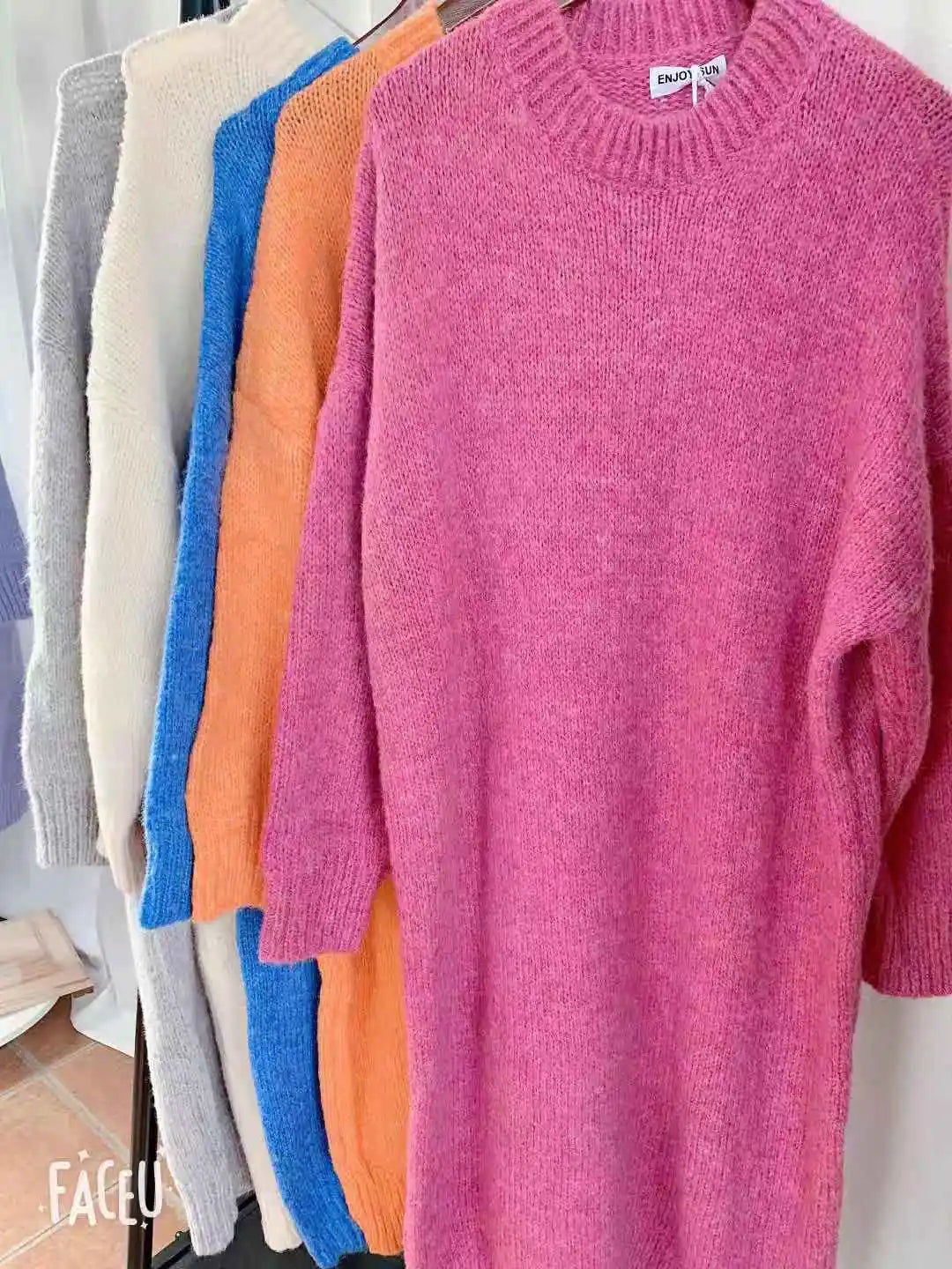 Robe Pull Longue Femme – Tricot Épais Vintage Oversize Chaud pour Automne & Hiver | F-laglam