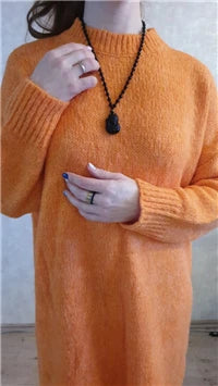 Robe Pull Longue Femme – Tricot Épais Vintage Oversize Chaud pour Automne & Hiver | F-laglam