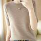 Pull Femme Slim à Manches Courtes – Tricot Col Rond Léger Printemps Été 2025 |