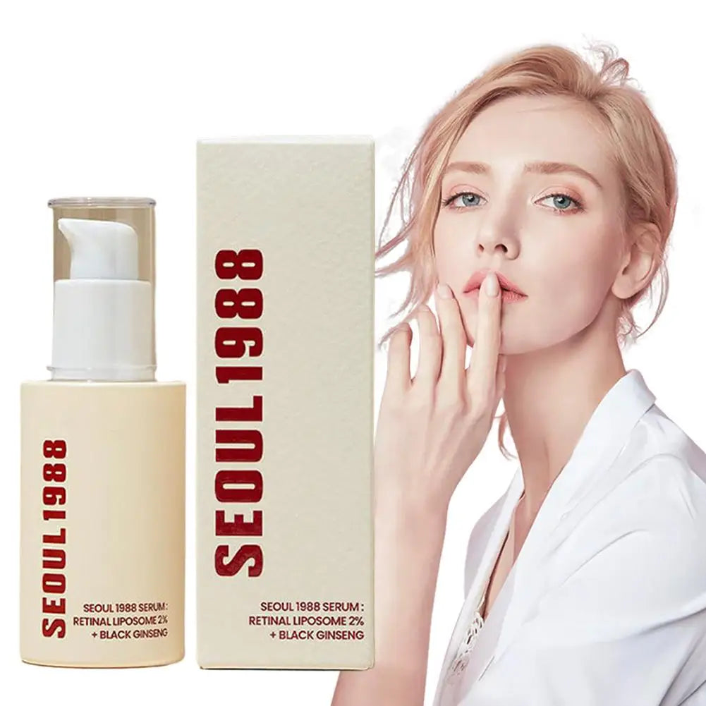 SEOUL 1988 Sérum Coréen – Hydratant, Éclaircissant, Vitamine C & Acide Hyaluronique, Anti-Taches & Réducteur de Pores