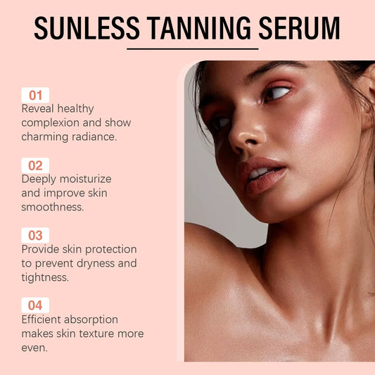Sérum autobronzant naturel – éclat doré visage et corps sans soleil