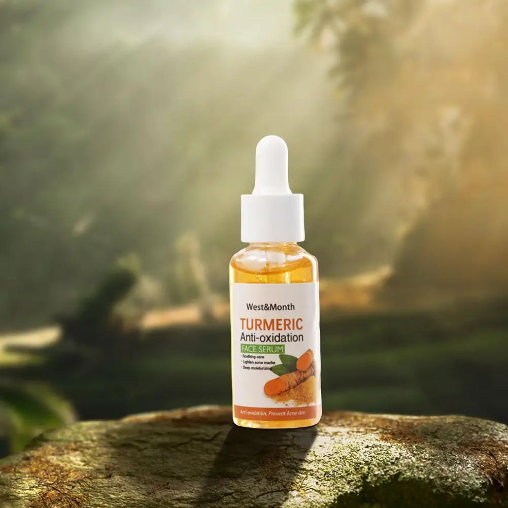 Sérum Visage au Curcuma – Éclat, Anti-Taches & Anti-Oxydant + Savon Huile de Curcuma