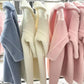 Manteau Teddy Bear Femme – Laine d’Alpaga Oversize, Chaud & Doux, Style Classique Décontracté Hiver.