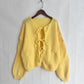 Cardigan Femme Élégant – Tricot Uni avec Lacet, Col Rond, Style Simple Chic |