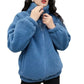 Veste Femme Hiver Épaissie – Polaire & Coton Chaud, Col Carré, Coupe Loose Amincissante.