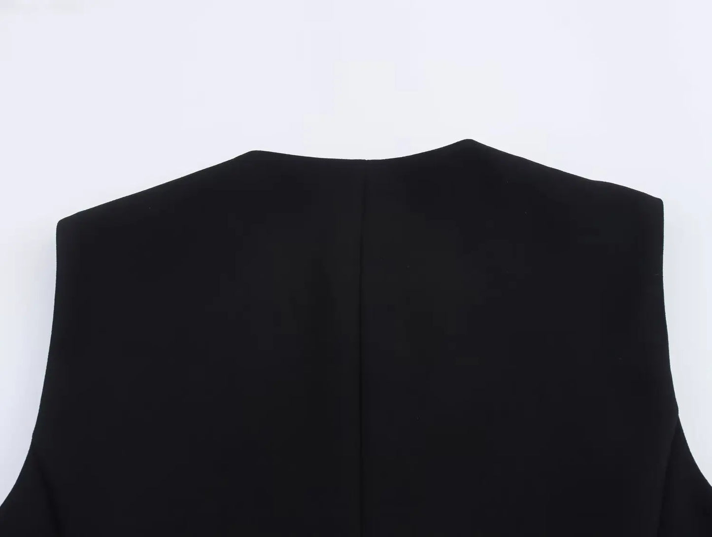 Ensemble femme sans manches col V asymétrique – pantalon large taille haute