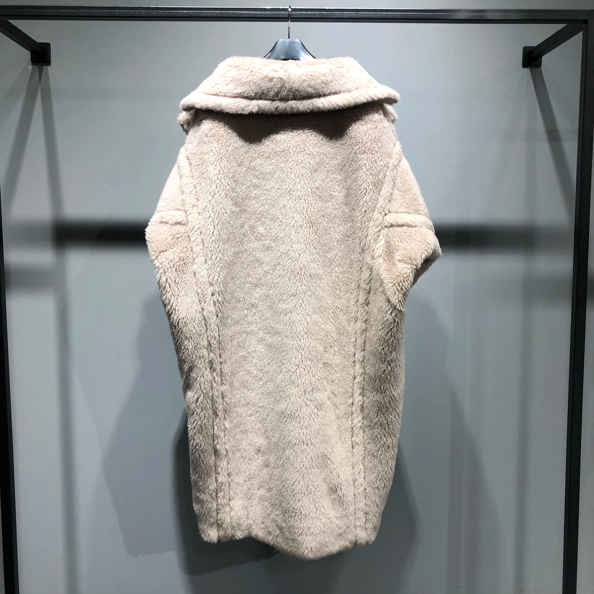 Manteau Teddy Bear Femme – Laine d’Alpaga Oversize, Chaud & Doux, Style Classique Décontracté Hiver.