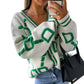 Pull Femme Sweet Heart – Tricot Vintage Loose à Col Rond, Manches Longues.