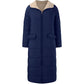 Manteau Long Femme Hiver – Veste Chaude en Laine & Polaire avec Capuche, Style Casual Chic | F-laglam.