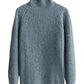 Pull Femme en Laine Mérinos 100 % – Col Roulé Tricoté Cachemire Automne Hiver