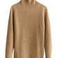 Pull Femme en Laine Mérinos 100 % – Col Roulé Tricoté Cachemire Automne Hiver