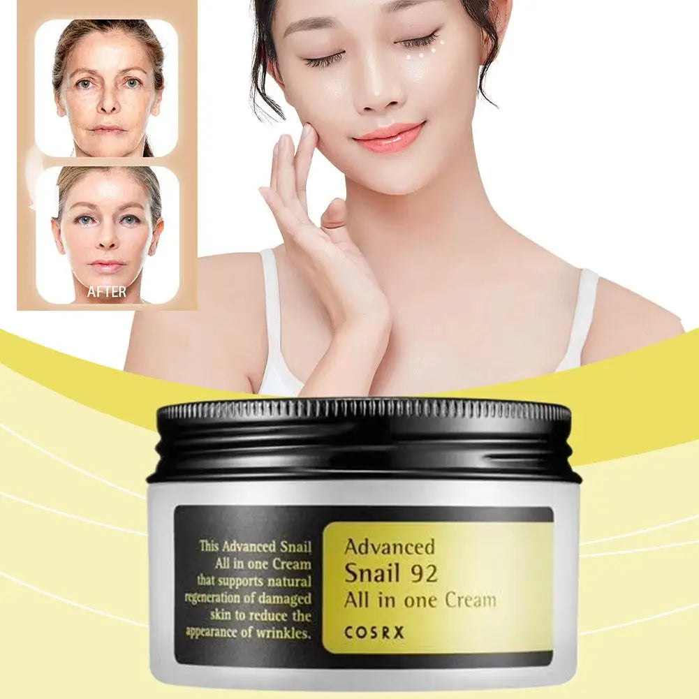 Gamme Soin Visage à la Mucine d’Escargot & Collagène 92 – Crème, Tonique, Nettoyant & Protection Solaire – Hydratation, Fermeté & Lissage Peau Sensible