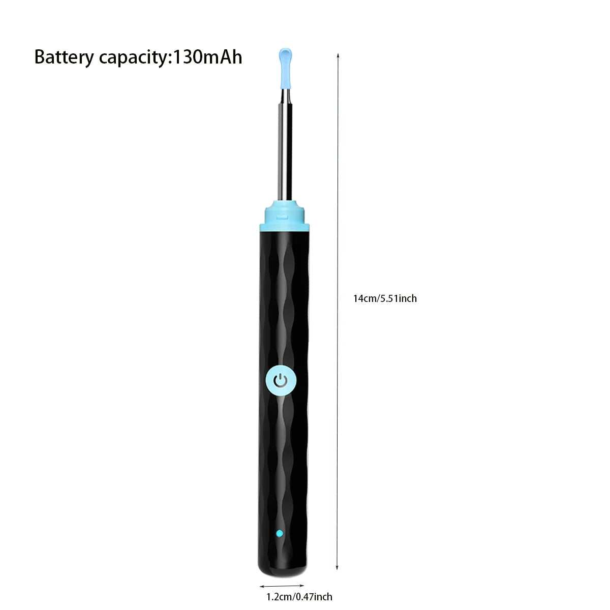 Nettoyeur d’oreilles avec caméra 1080P, 5 cuillères à cérumen, outil rechargeable de retrait du cérumen"