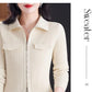 Cardigan Court Femme à Fermeture Zippée – Tricot Uni Col Revers Style Coréen Printemps Automne 2025.