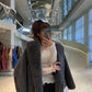 Manteau Teddy Bear Femme – Laine d’Alpaga Oversize, Chaud & Doux, Style Classique Décontracté Hiver