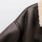 Manteau femme chaud en fausse fourrure shearling, style vintage ceinturé.