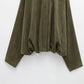Veste Femme Suédine Synthétique PB&ZA 2025 – Coupe Ample Vert Olive