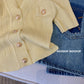Cardigan Femme Fin en Soie de Glace – Veste Tricotée Slim à Boutons Dorés, Col V Été 2025.