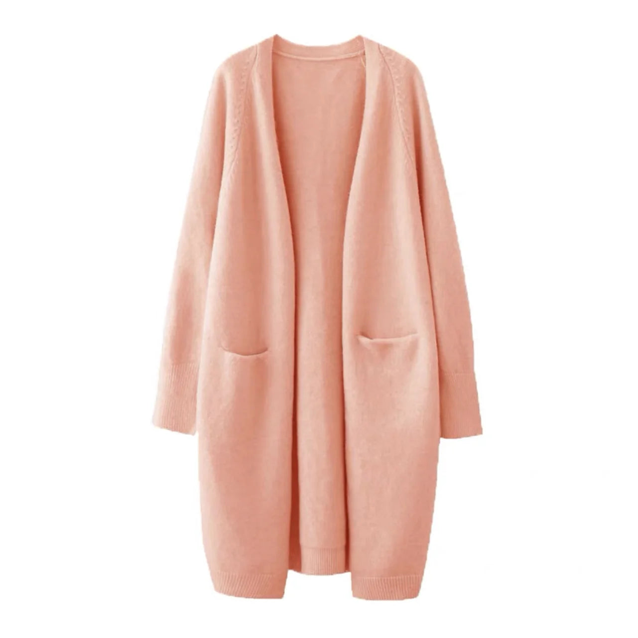 Cardigan Femme Épais à Poches – Tricot Loose Col V Décontracté Printemps Automne