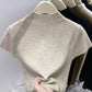 Pull Femme Col Roulé Fin – Tricot Slim Manches Courtes Bodycon Été 2025.