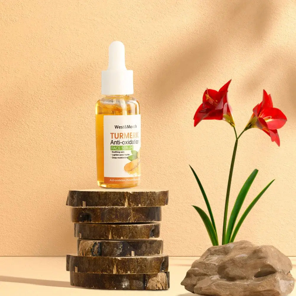 Sérum Visage au Curcuma – Éclat, Anti-Taches & Anti-Oxydant + Savon Huile de Curcuma