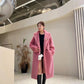 Manteau Teddy Bear Femme – Laine d’Alpaga Oversize, Chaud & Doux, Style Classique Décontracté Hiver