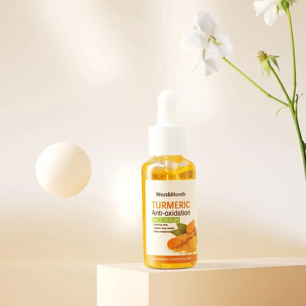 Sérum Visage au Curcuma – Éclat, Anti-Taches & Anti-Oxydant + Savon Huile de Curcuma