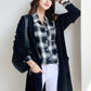 Cardigan Femme Épais à Poches – Tricot Loose Col V Décontracté Printemps Automne.