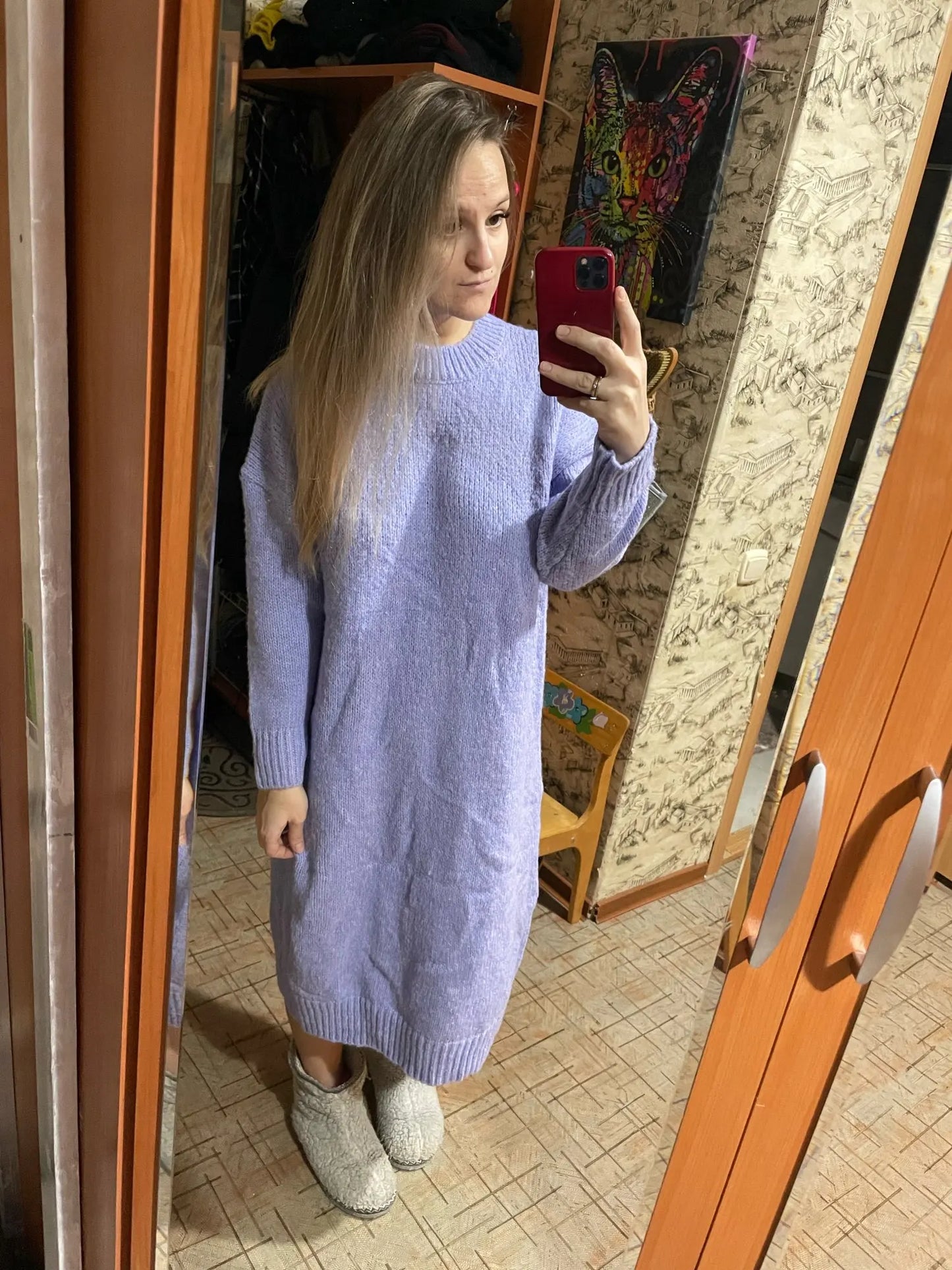Robe Pull Longue Femme – Tricot Épais Vintage Oversize Chaud pour Automne & Hiver | F-laglam