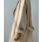 Manteau Court Femme Automne Hiver – Cachemire Double Face, Col Revers & Ceinture, Style Luxe Chic.