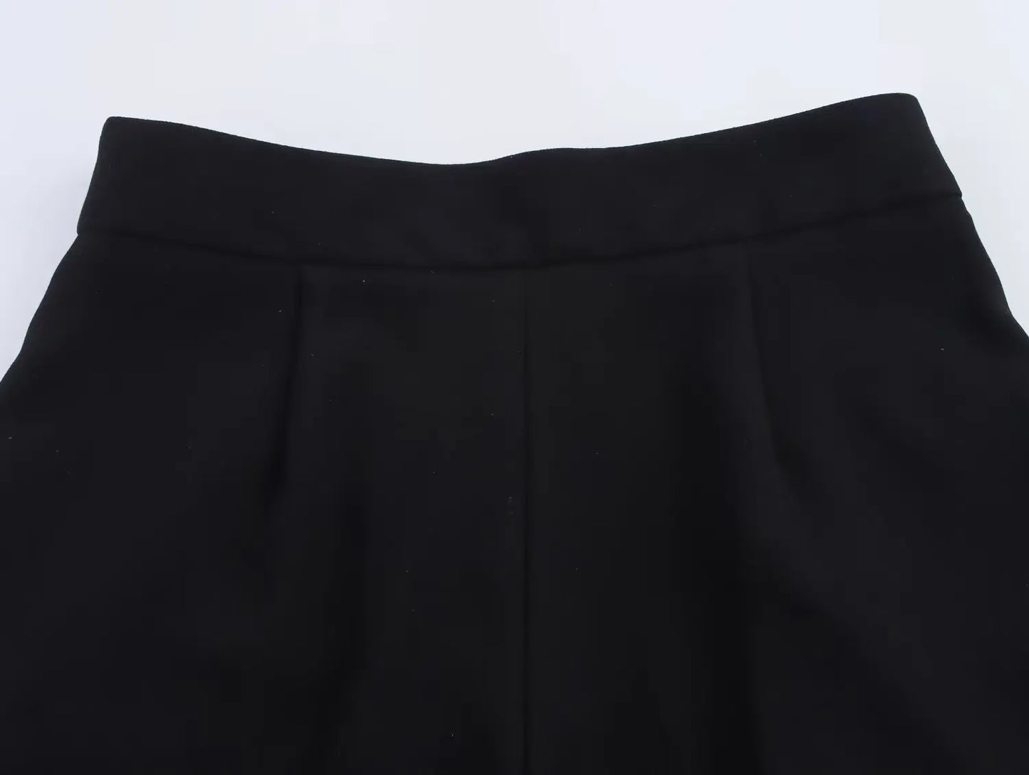 Ensemble femme sans manches col V asymétrique – pantalon large taille haute