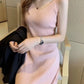 Ensemble robe pull et veste longue femme – style français printemps/automne 2024