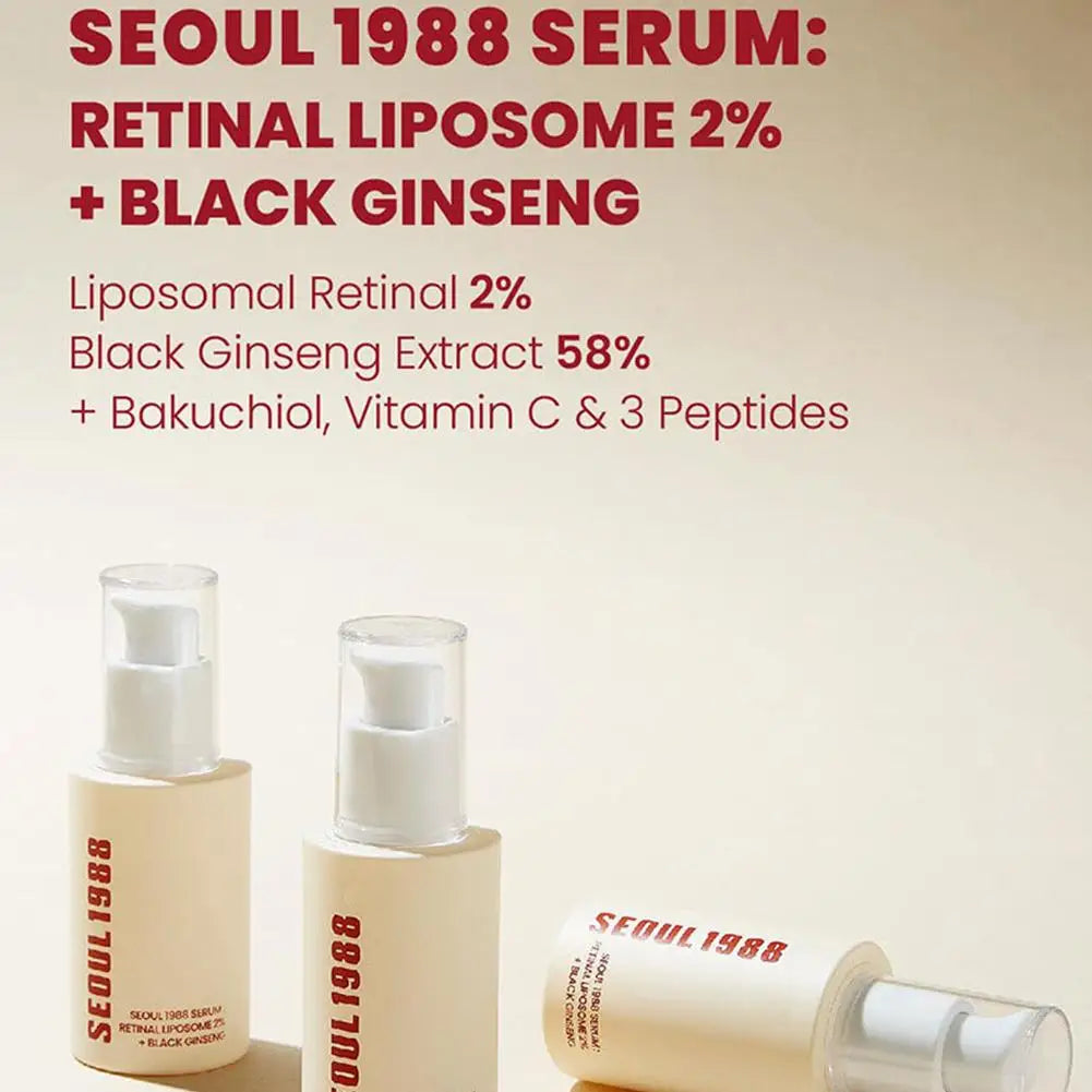 SEOUL 1988 Sérum Coréen – Hydratant, Éclaircissant, Vitamine C & Acide Hyaluronique, Anti-Taches & Réducteur de Pores