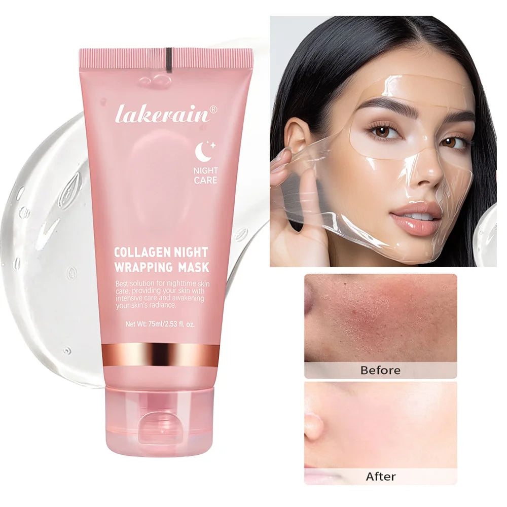 Masque visage coréen au collagène – effet liftant et hydratant nuit