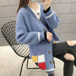 Cardigan Femme Mi-long – Manteau Tricoté Loose Style Coréen Printemps Automne.