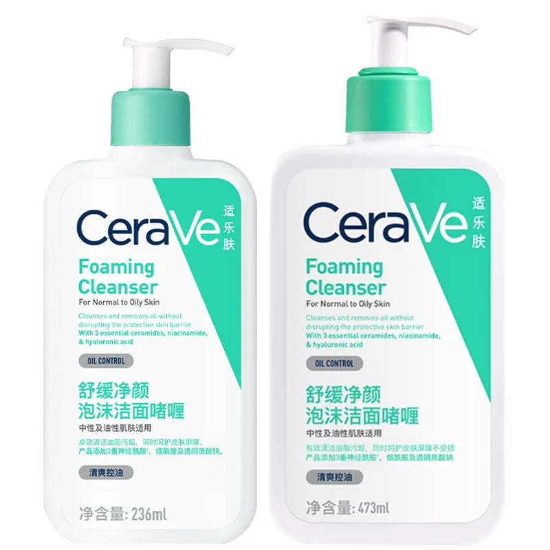 CeraVe Nettoyant Hydratant Visage – Peaux Sèches, à l’Acide Hyaluronique, Céramides & Glycérine