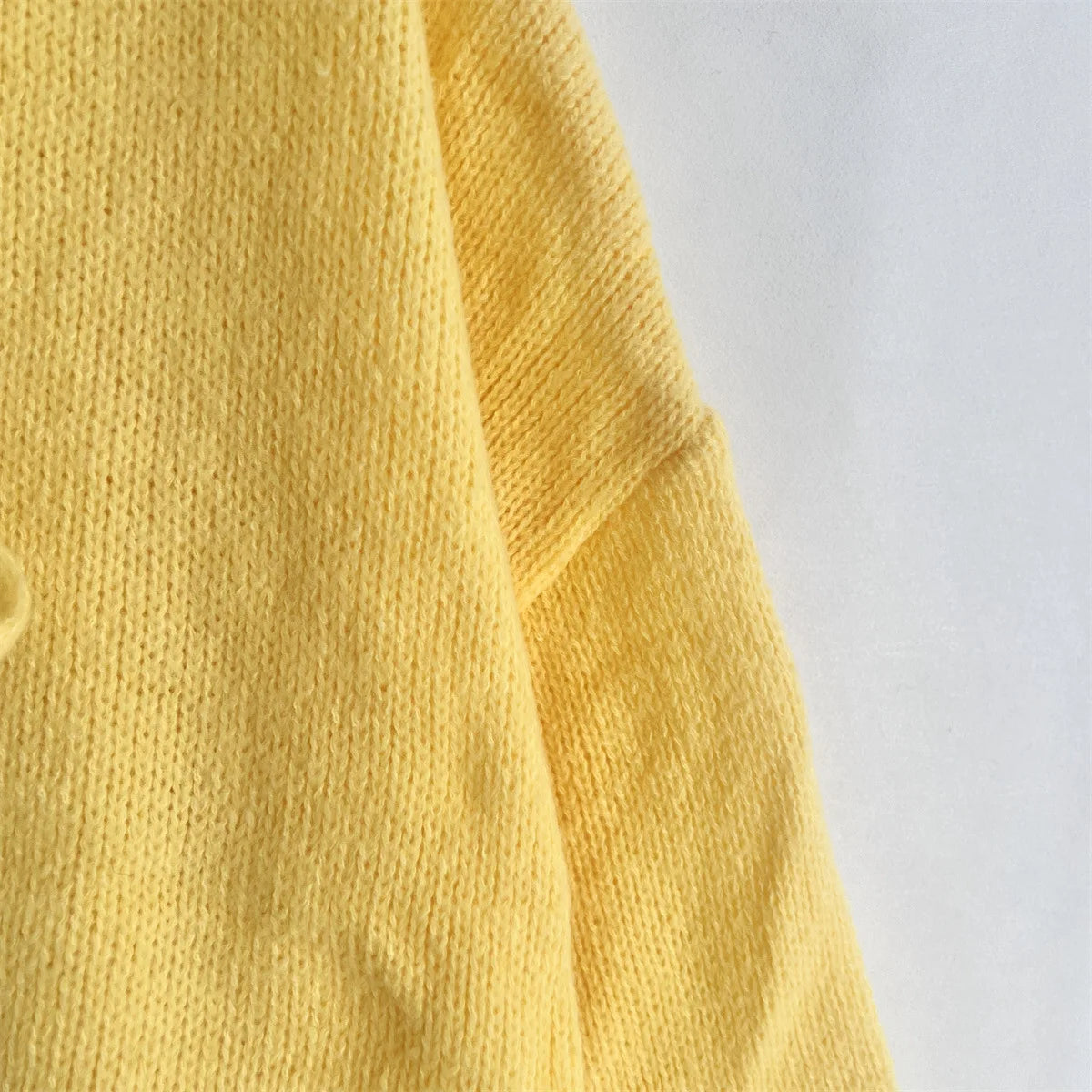 Cardigan Femme Élégant – Tricot Uni avec Lacet, Col Rond, Style Simple Chic |