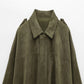 Veste Femme Suédine Synthétique PB&ZA 2025 – Coupe Ample Vert Olive