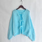 Cardigan Femme Élégant – Tricot Uni avec Lacet, Col Rond, Style Simple Chic |